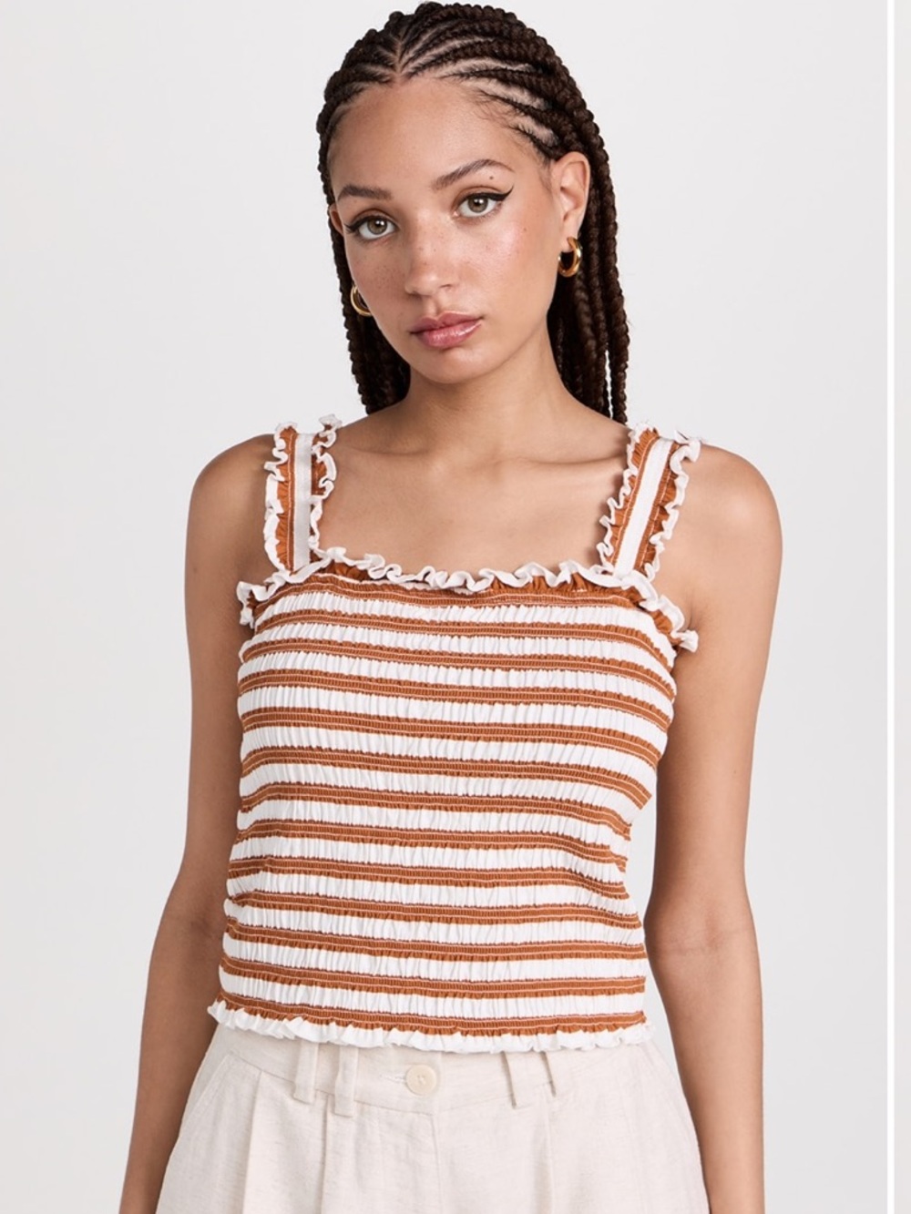 Veronica Beard Jeans Averie Striped Tank Top